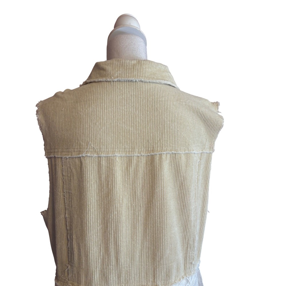 Oli & Hali Corduroy Vest Tiered Handkerchief Skirt Cream Large Stevie Nicks - Picture 5 of 9